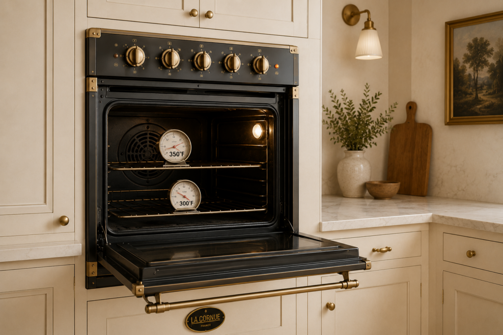 lacornue oven incorrect temperature