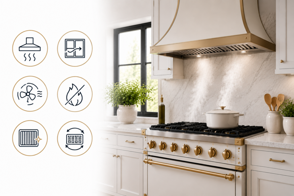 lacornue range hood ventilation safety